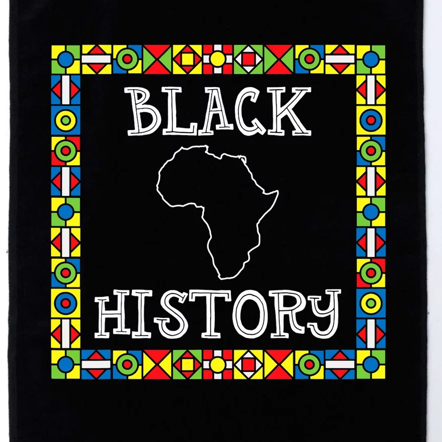 Black History Month Africa Gift Platinum Collection Golf Towel