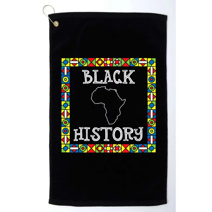 Black History Month Africa Gift Platinum Collection Golf Towel