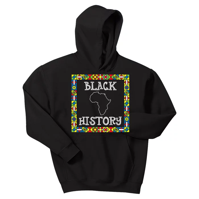 Black History Month Africa Gift Kids Hoodie