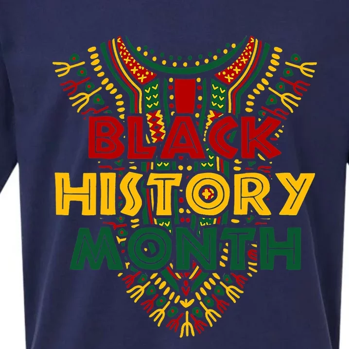 Black History Month African American Flag Juneteenth Dashiki Sueded Cloud Jersey T-Shirt