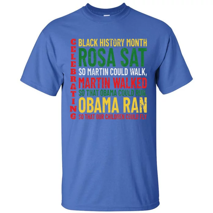 Black History Month Rosa Sat So Martin Could Walk Tall T-Shirt