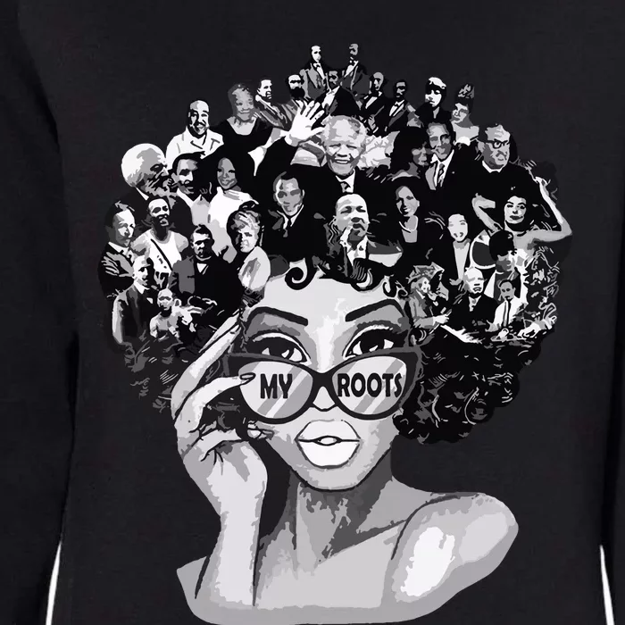 Black History Month Shirts I Love My Roots Back Powerful Blm Womens California Wash Sweatshirt