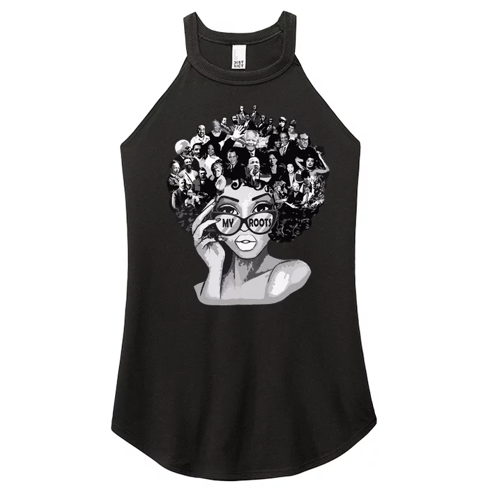 Black History Month Shirts I Love My Roots Back Powerful Blm Women’s Perfect Tri Rocker Tank