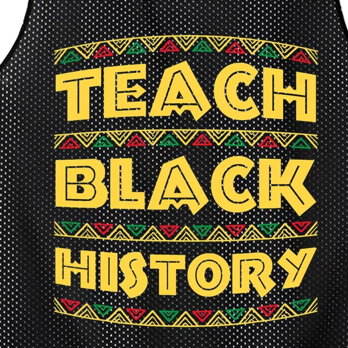 Black History Month Teach Black History Mesh Reversible Basketball Jersey Tank