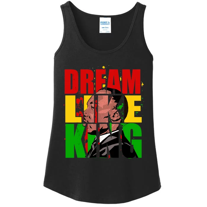 Black History Month Martin Have Dream Luther King Day Ladies Essential Tank