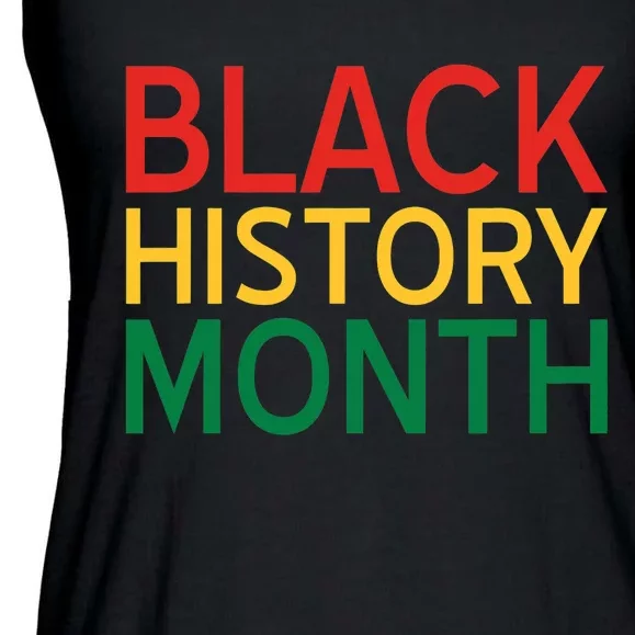 Black History Month Political African Pride Ladies Essential Flowy Tank