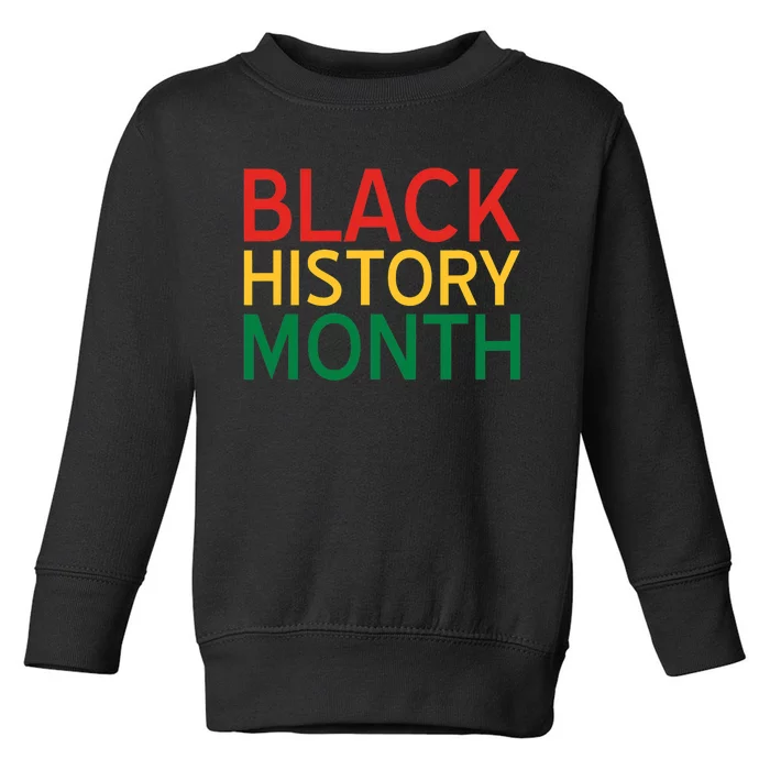 Black History Month Political African Pride Toddler Sweatshirt