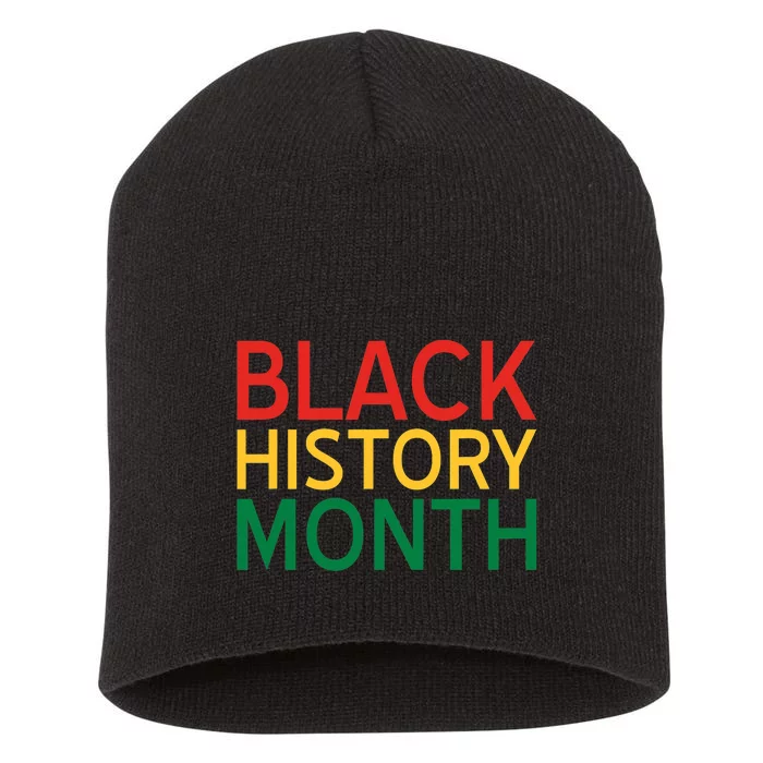 Black History Month Political African Pride Short Acrylic Beanie