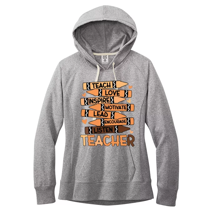 Black History Month Shirts Melanin Prek Preschool Teachers Women's Fleece Hoodie