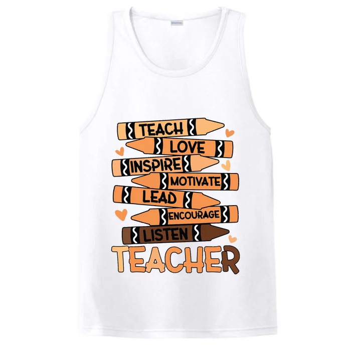 Black History Month Shirts Melanin Prek Preschool Teachers Performance Tank