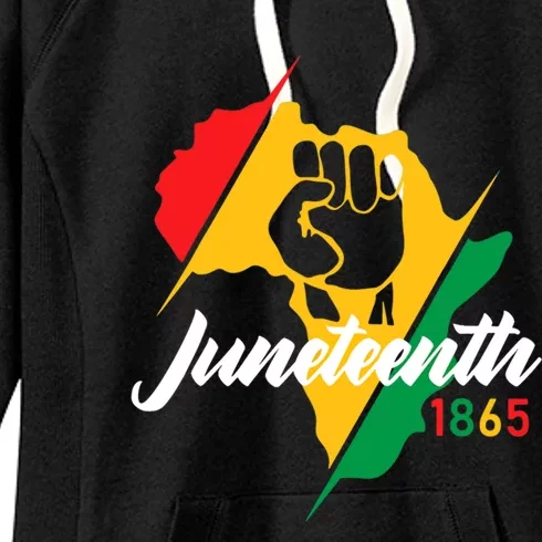 Black History Month Gift Juneteenth 1865 Gift Women's Fleece Hoodie