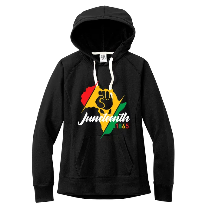 Black History Month Gift Juneteenth 1865 Gift Women's Fleece Hoodie