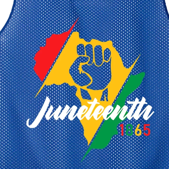 Black History Month Gift Juneteenth 1865 Gift Mesh Reversible Basketball Jersey Tank