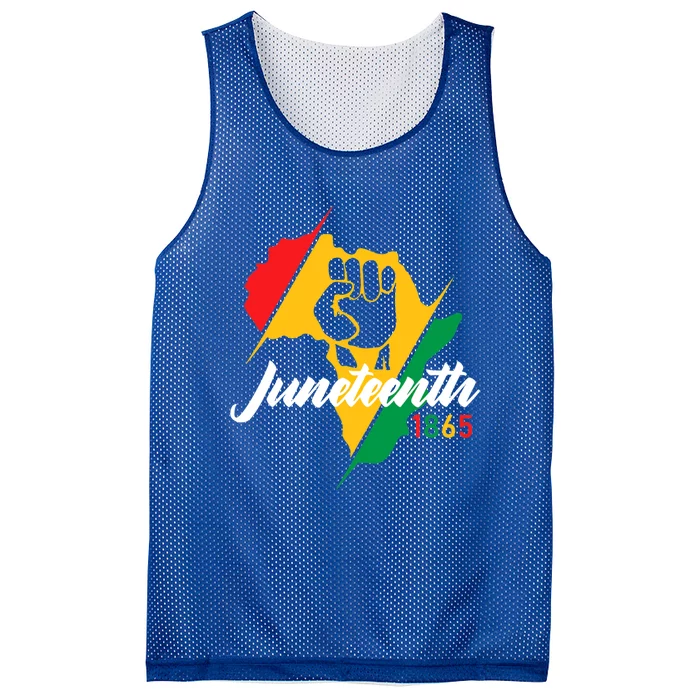 Black History Month Gift Juneteenth 1865 Gift Mesh Reversible Basketball Jersey Tank