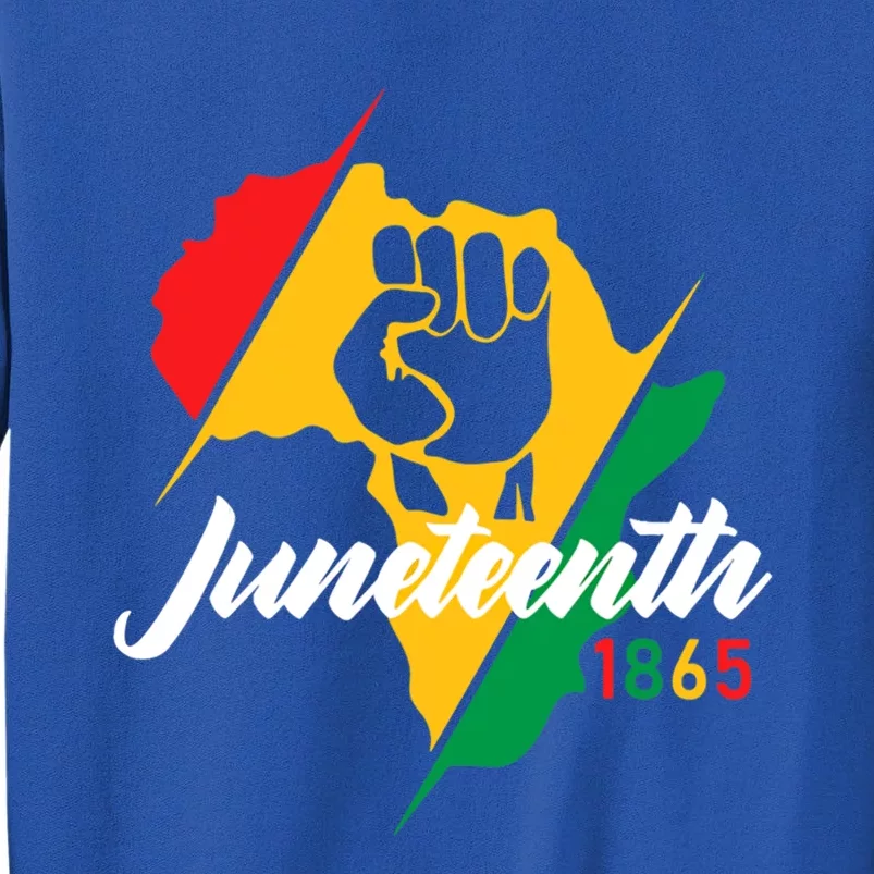 Black History Month Gift Juneteenth 1865 Gift Tall Sweatshirt