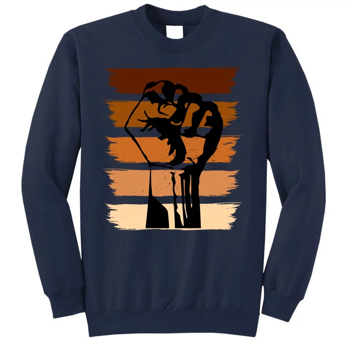 Black History Month Fist Tall Sweatshirt