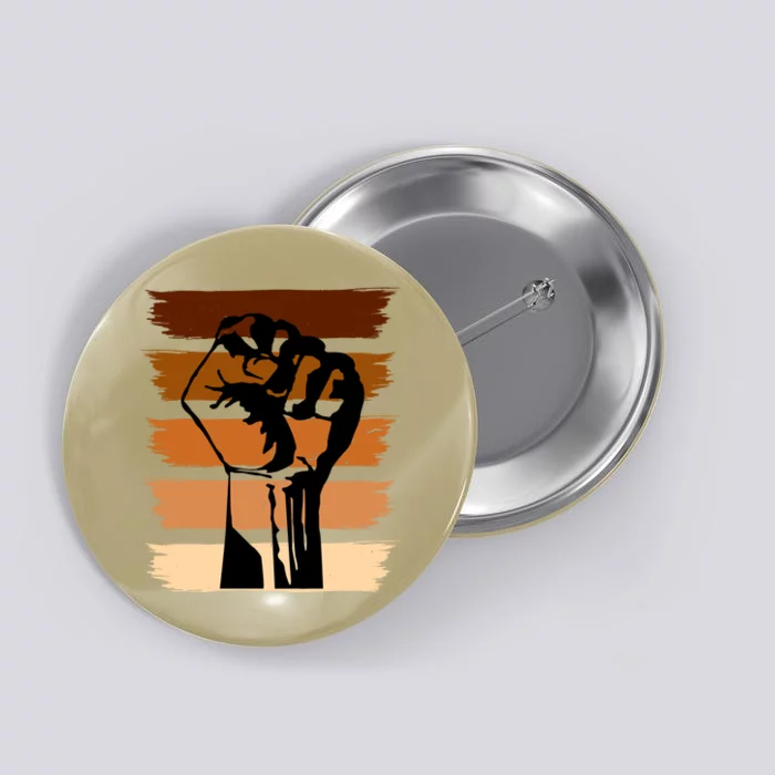 Black History Month Fist Button