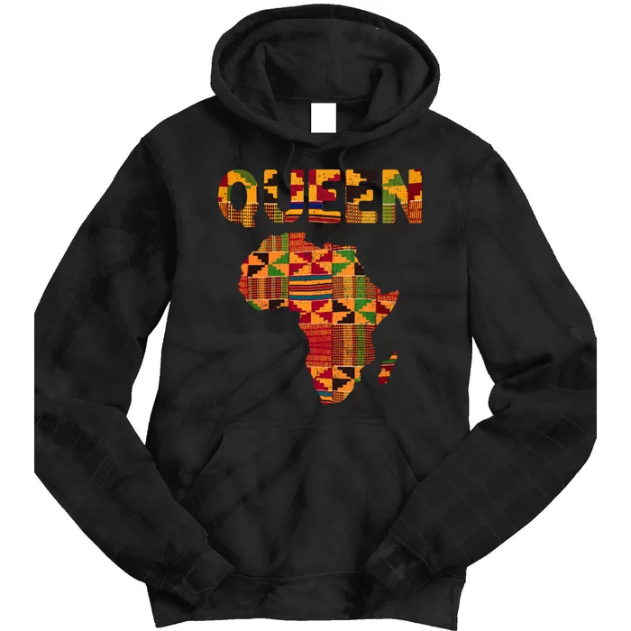 Black History Month Shirts Cool African Queen Art Kente Cloth Africa Ghana Tie Dye Hoodie