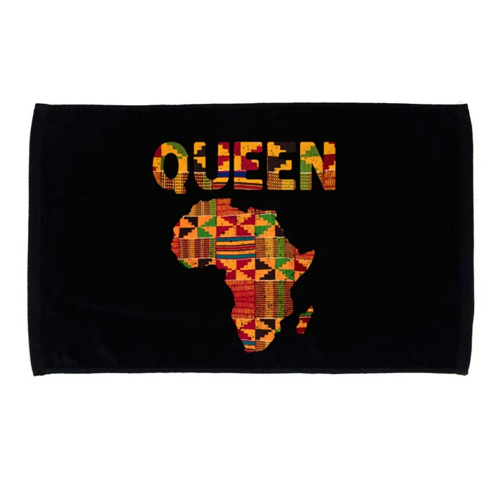 Black History Month Shirts Cool African Queen Art Kente Cloth Africa Ghana Microfiber Hand Towel