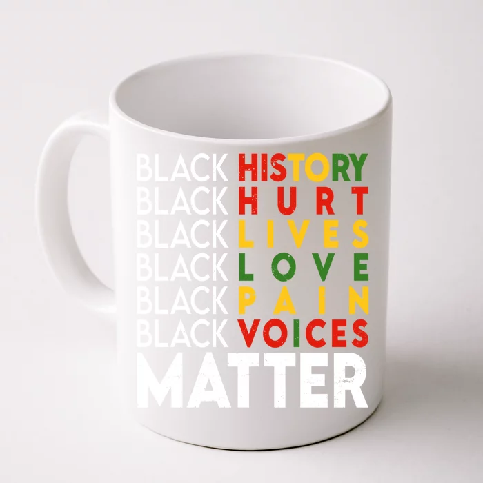 Black History Month Black Matters Juneteenth Freedom Great Gift Front & Back Coffee Mug