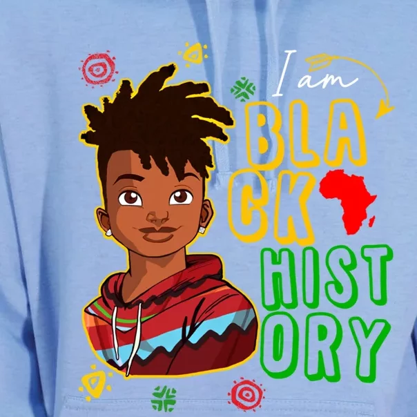 Black History Month Gift I Am African American Cool Gift Unisex Surf Hoodie