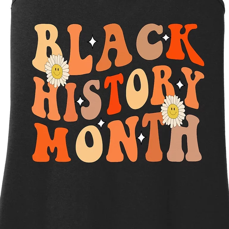 Black History Month 24/7/365 African American Groovy Ladies Essential Tank