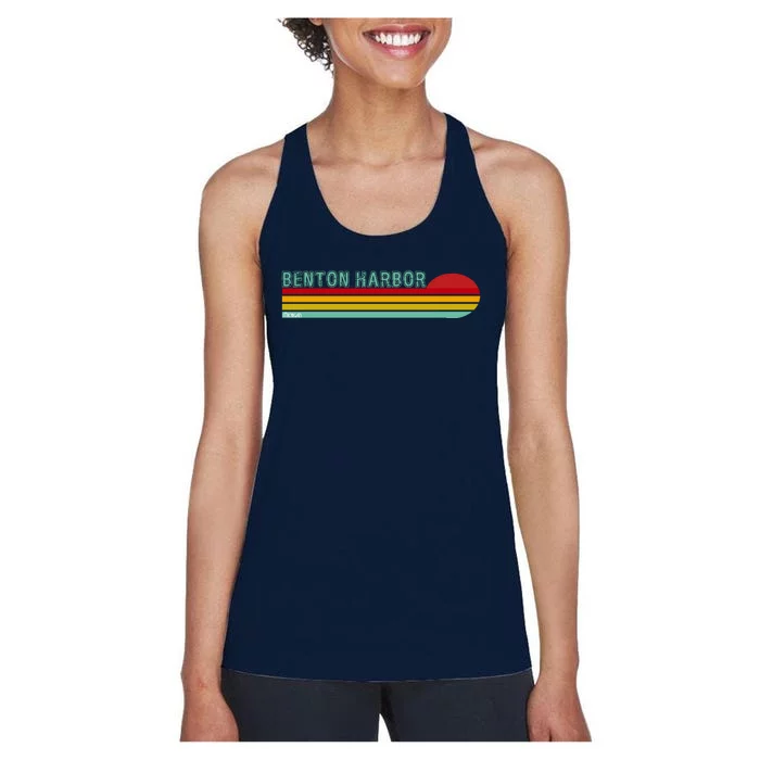 Benton Harbor Michigan Women's Racerback Tank