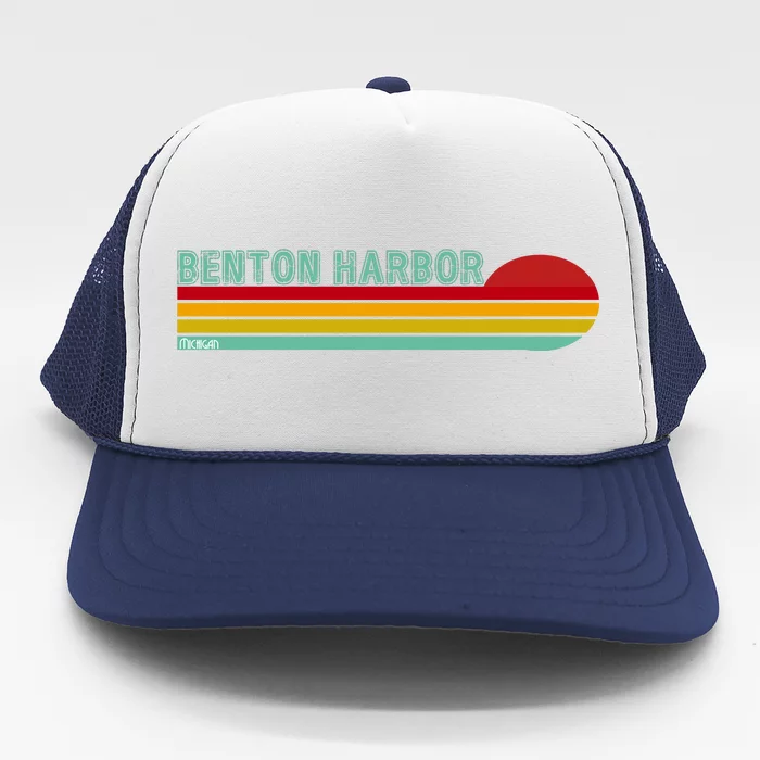 Benton Harbor Michigan Trucker Hat