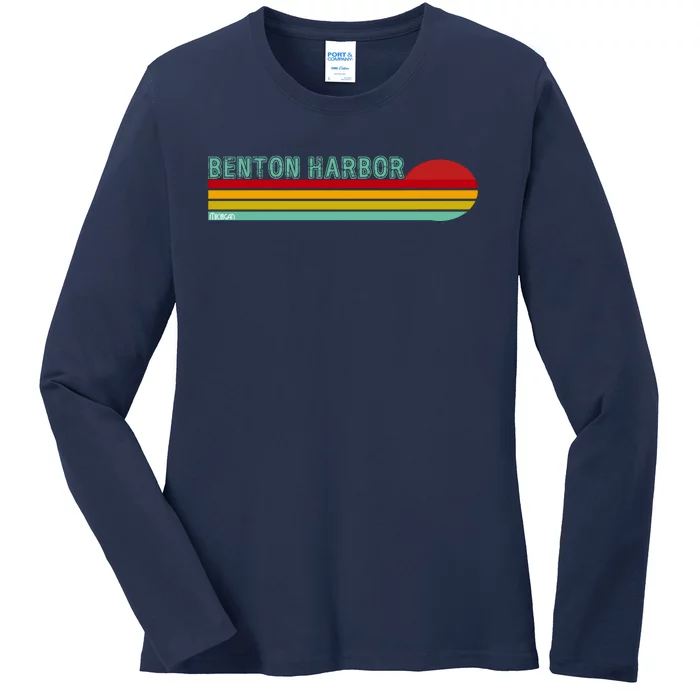 Benton Harbor Michigan Ladies Long Sleeve Shirt