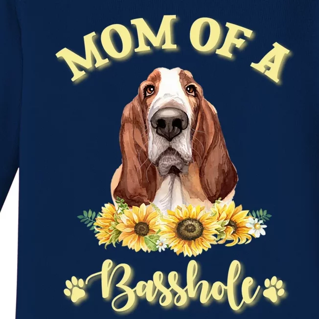 Basset Hound Moms For Great Gift Baby Long Sleeve Bodysuit