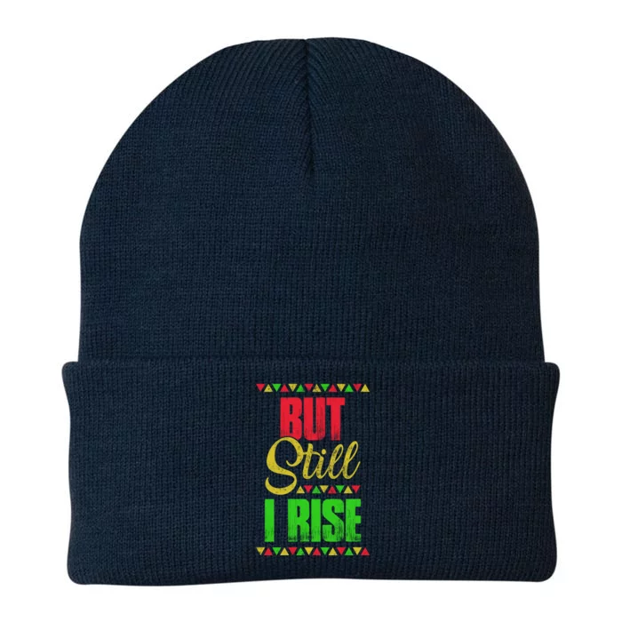 Black History Month But Still I Rise Cute Gift Knit Cap Winter Beanie