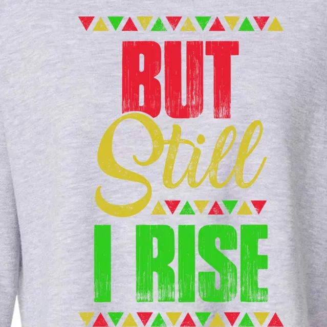 Black History Month But Still I Rise Cute Gift Cropped Pullover Crew