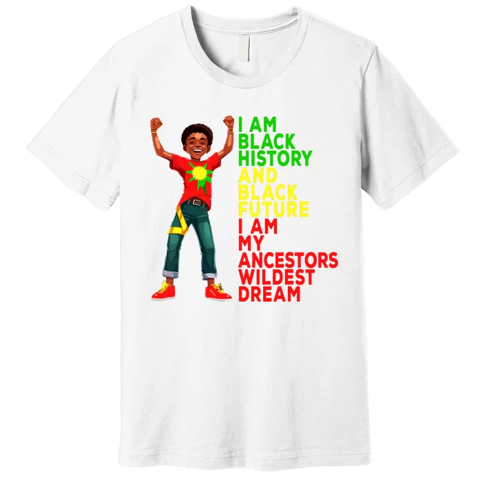 Black History Month Juneteenth Independence Day Boy Premium T-Shirt