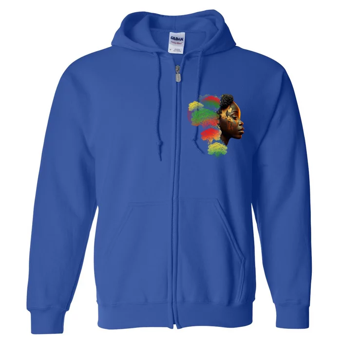 Black History Month African American Roots Juneteenth Gift Full Zip Hoodie