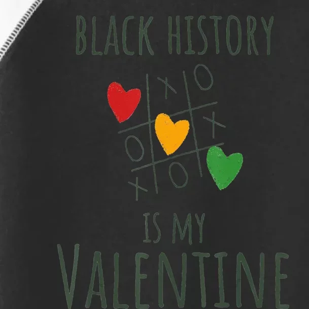 Black History Month Is My Valentine Valentine's Day Heart Toddler Fine Jersey T-Shirt