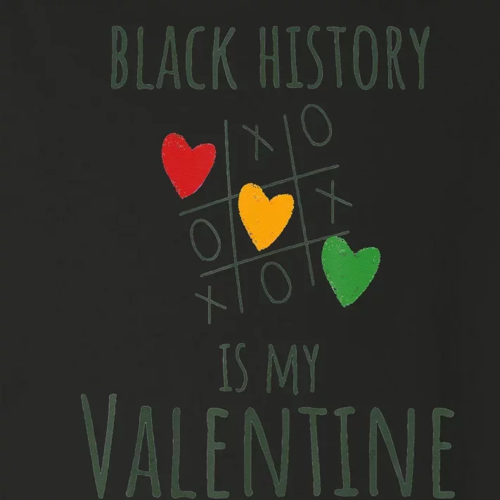 Black History Month Is My Valentine Valentine's Day Heart Toddler Long Sleeve Shirt