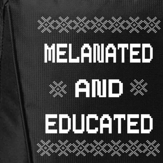 Black History Month Melanated And Educated Gift City Backpack