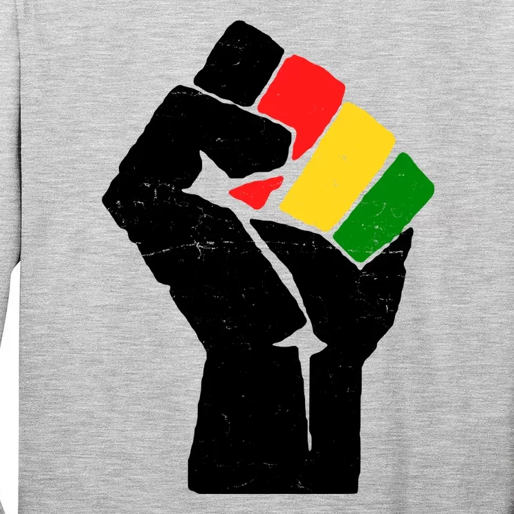 Black History Month Fist African Pride Tall Long Sleeve T-Shirt