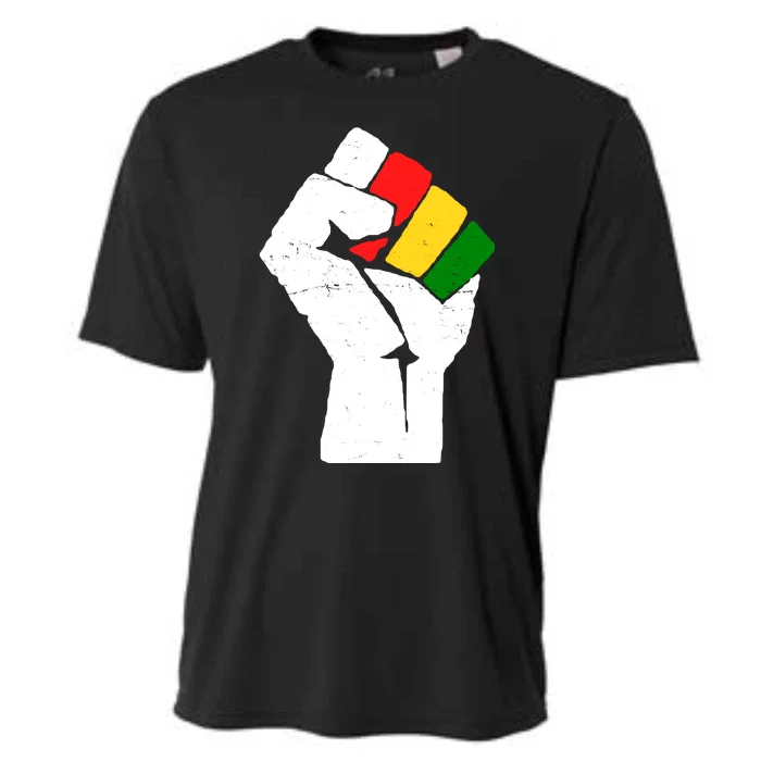 Black History Month Fist African Pride Cooling Performance Crew T-Shirt