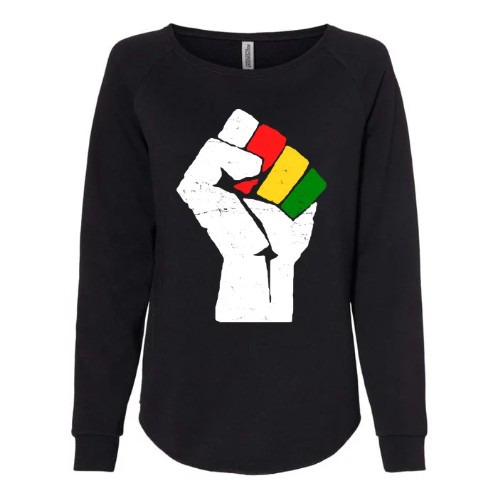 Black History Month Fist African Pride Womens California Wash Sweatshirt