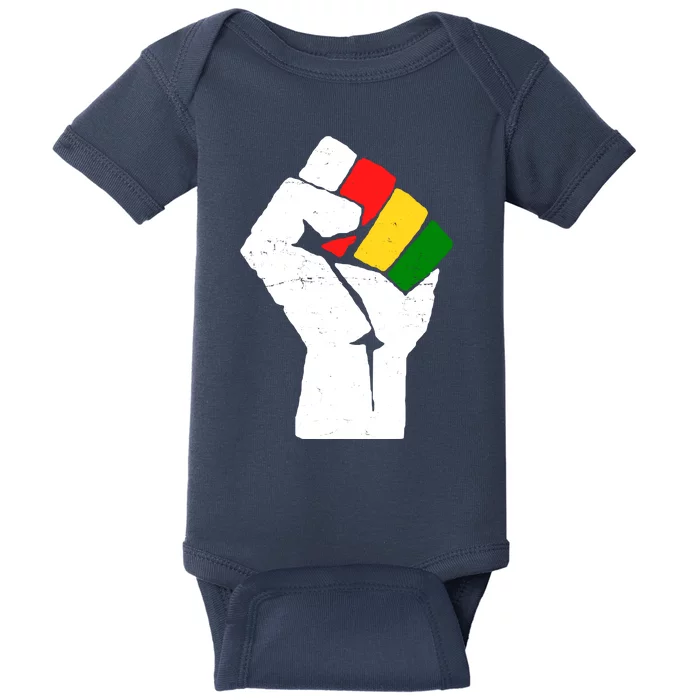 Black History Month Fist African Pride Baby Bodysuit