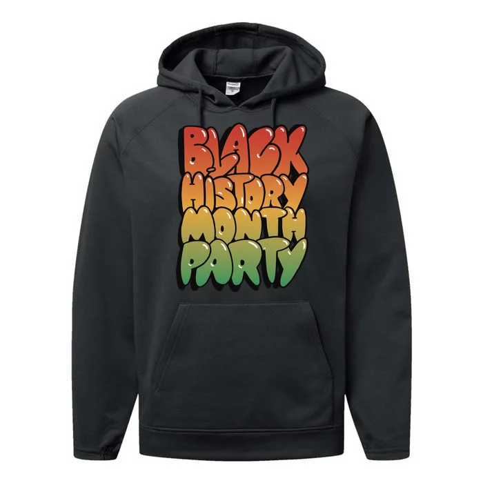 Black History Month Party Performance Fleece Hoodie