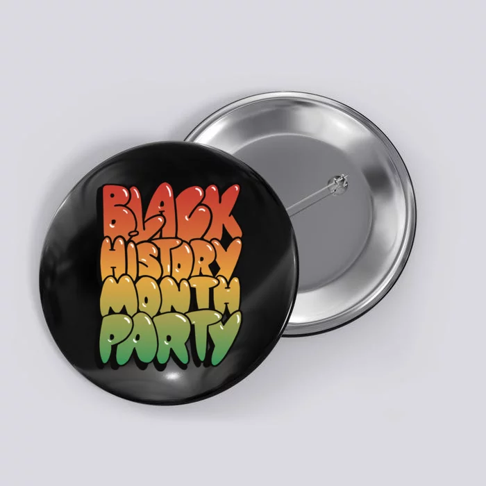 Black History Month Party Button