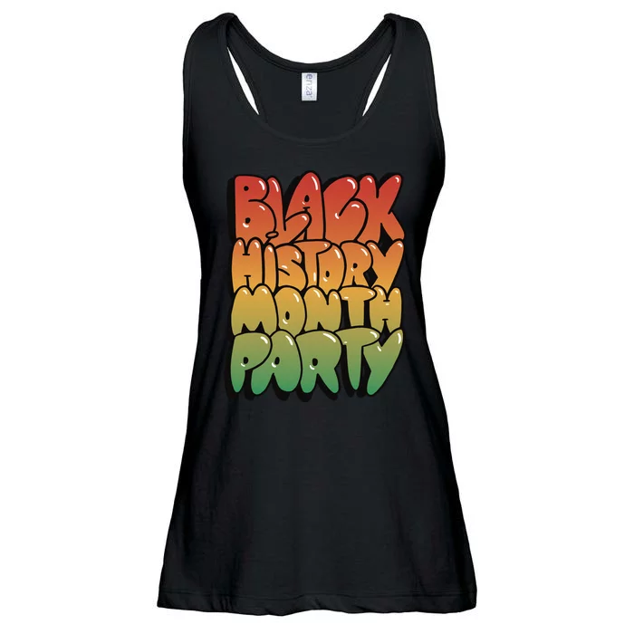 Black History Month Party Ladies Essential Flowy Tank