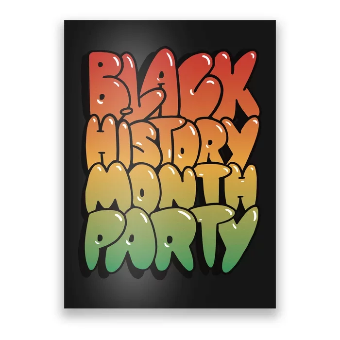 Black History Month Party Poster