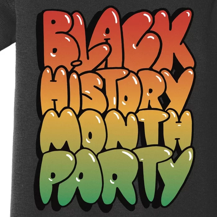 Black History Month Party Baby Bodysuit