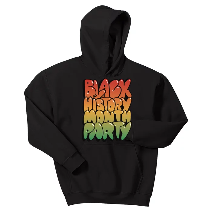 Black History Month Party Kids Hoodie