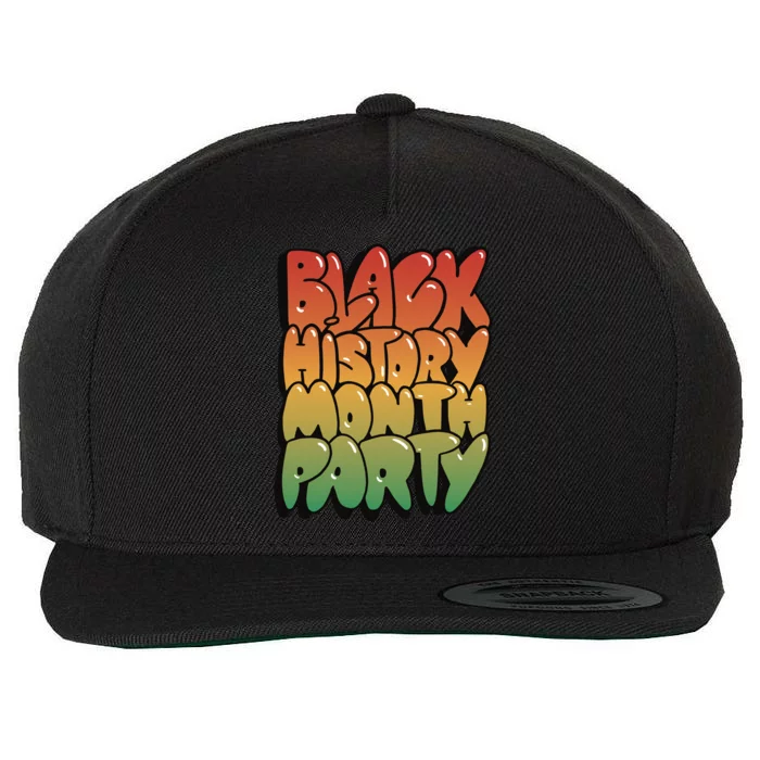 Black History Month Party Wool Snapback Cap