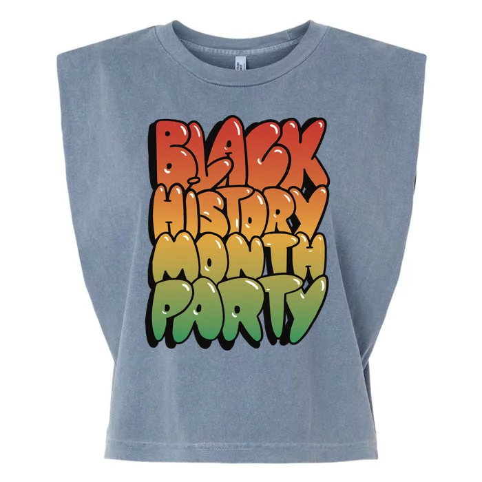 Black History Month Party Garment-Dyed Women's Muscle Tee