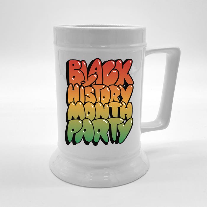 Black History Month Party Front & Back Beer Stein